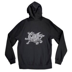 Barnard Griffin Vineyard Hoodie M Men Black Pullover Logo Gryffin Graphic Print